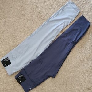 Under Armour Fitted High Rise Ankle Dark & Light Blue Women's Small Active